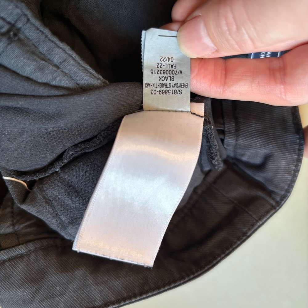 GAP Women's Mid Rise, Straight Up Khaki, Grey Chinos, Size 8 - Picture 11 of 12